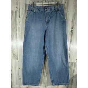 Bugle Boy‎ Mens Jeans Size 31x29 Baggy Mesh Side Pocket Vintage Skater Retro 90s